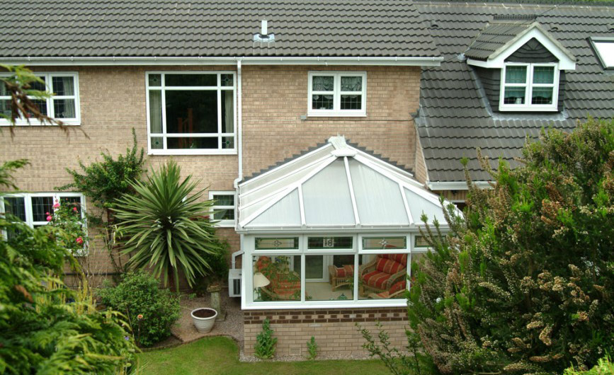 UPVC garden conservatory