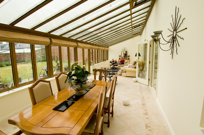 lean to conservatory interior